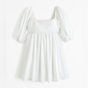 Abercrombie and Fitch - Emerson Poplin Puff Sleeve Mini Dress - SMALL TALL